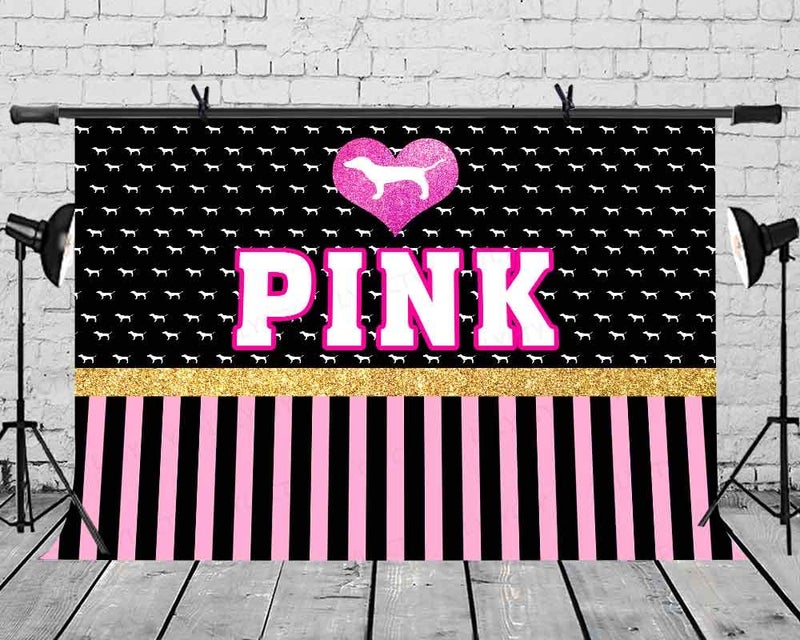 LYLYCTY 7x5ft Pink Backdrop Girl Princess Sweet 16th Birthday Party Supplies Stripe Photography Background for Prom Party Cake Table Banner Photo Booth Studio Props BJQQLY216 - Image 4